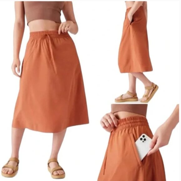 Athleta Arrival Skirt size 20 orange coral - Picture 1 of 4